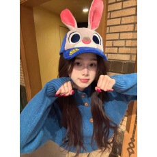 批发2026新款早春小立领蓝色毛衣开衫外套女<b class='q'>春秋</b>休闲慵懒外搭针织上衣