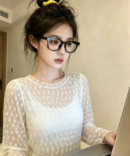 레이스 마이크로 ~을 통해 얇은 스타일 긴팔 티셔츠 여성 여름 2026 새로운 한 부서 자이언트 잘 생긴 순수한 욕망 자외선 차단 블라우스 맨위