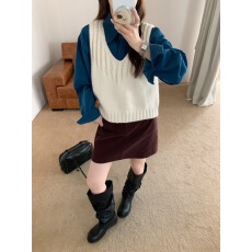 批发2026秋季新款<b class='q'>韩版</b>宽松套头百搭针织吊带背心女时尚ins潮显瘦上衣