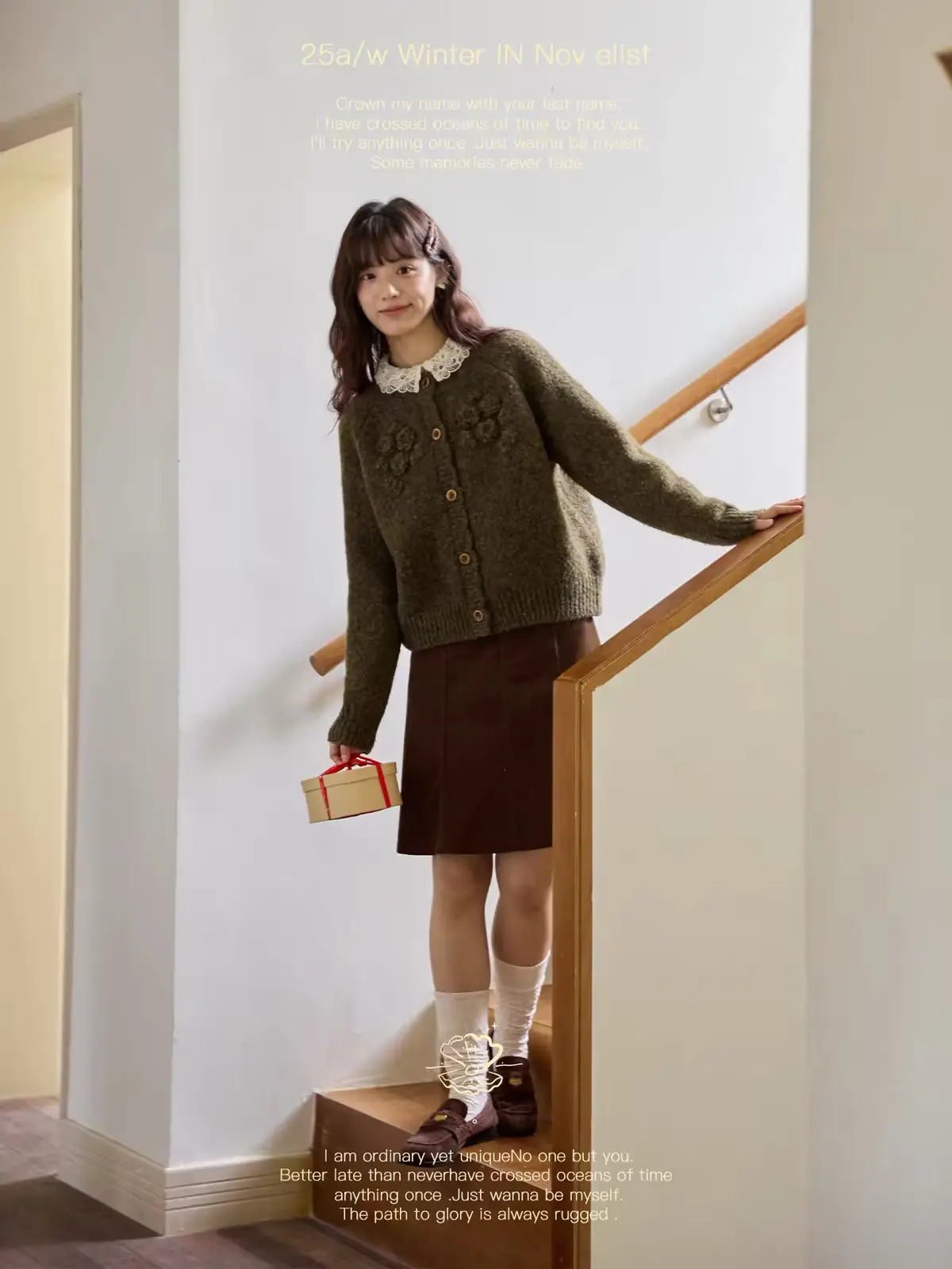 프렌치 수제 입체 꽃 가디건 상세 이미지 2