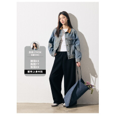 批发RPB BRAND美式复古做旧水洗撞色拼接翻领<b class='q'>牛仔</b>外套休闲<b class='q'>夹克</b>上衣