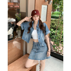 批发美洋MEIYANG【】名古屋二号<b class='q'>牛仔</b>外套 怀旧洗水翻领上衣-周二