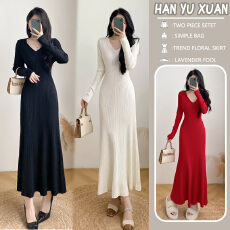 批发<b class='q'>孕妇</b><b class='q'>秋冬</b>配大衣毛衣裙女气质显瘦打底针织连衣裙黑色<b class='q'>长袖</b>修身长裙