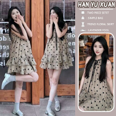 批发xian货  <b class='q'>孕妇装</b>2026年夏季新款简单大方波点无袖连衣裙