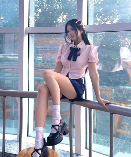 학원 스타일 소금 부서 로얄 자매 빛 요리 한 우유 부서 핑크색 셔츠 나비 넥타이 해군 타이트 스커트 미니 스커트 세트