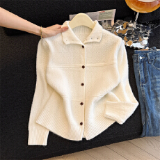 批发实拍新年红高领毛衣外套2025秋冬新款慵懒高级感厚款针织<b class='q'>开衫</b>上衣