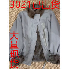 批发毛领仿紫貂内胆派克服女2025<b class='q'>秋</b>冬季小个子短款皮草大衣厚毛毛外套