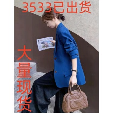 批发蓝色职业西装<b class='q'>短款</b>女2026年春季独特漂亮巨好看又a又飒小个子外套