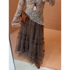 批发高级感气质炸街减龄网纱半身裙女2025秋季新款韩版高腰<b class='q'>显瘦</b>蛋糕裙