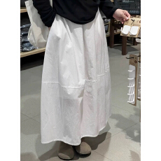 批发慵懒风蓬蓬拼接<b class='q'>半身裙</b>女秋季新款花苞裙高腰显瘦垂感百搭a字<b class='q'>长裙</b>