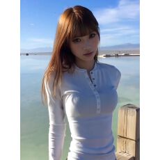 批发【人棉莫代尔1*1随心裁】美式复古亨利领长袖t恤女辣妹<b class='q'>打底衫</b>上衣