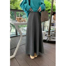 批发原版面料 紧密赛人棉轻柔透气高腰垂感显瘦遮胯A字半身裙