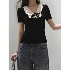 批发【官图 随心裁<b class='q'>莫代尔</b>260克1*1】韩系chic别致洋气减龄休闲上衣