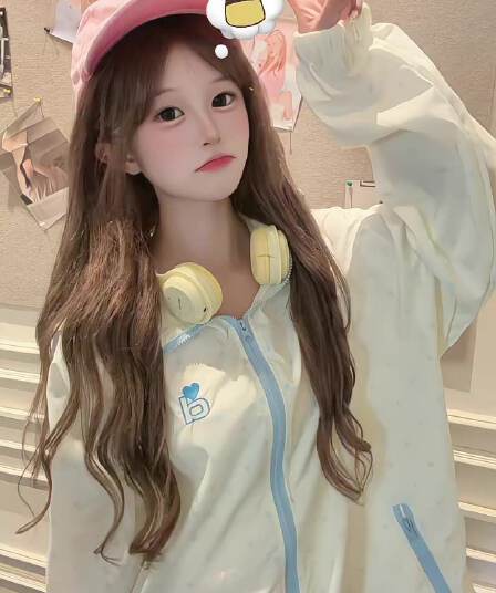 귀여운 자외선 차단 외투 별 도트 무늬 후드 자외선 차단 의류 여성 여름 새로운 느긋한 바람 바깥 쪽 선 얇은 스타일