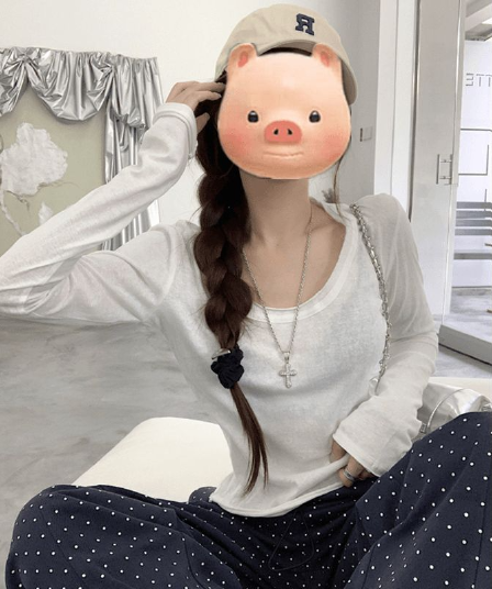 140 크 75 면 25 폴리에스터 눈꽃 면 화이트 자외선 차단 볼륨 측면 u 칼라 얇은 스타일 긴팔 티셔츠 여성 짧은 맨위