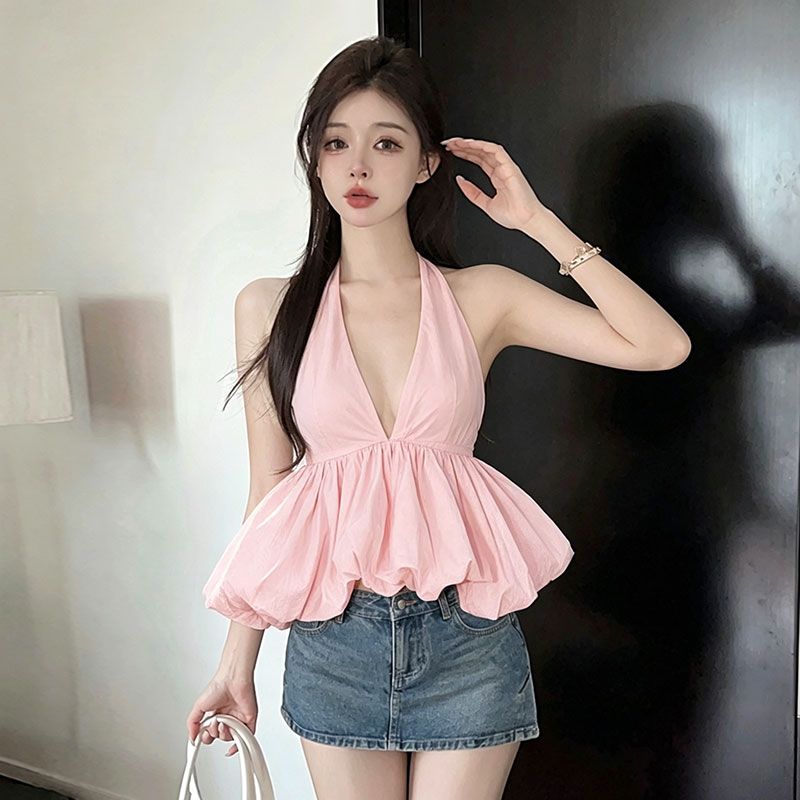 연령 감소 순수한 욕망 바람 작은 키 품격 행침 목 슬립 맨위 여름 레트로 꽃밭 조끼 허리 수축