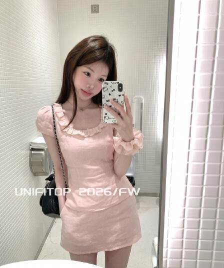 모래 면 평직 달콤한 스타일 레이스 반팔 여성 셔츠 여름 새로운 한 부서 디자인 센스 허리 수축 디스플레이 얇고 작은 맨위