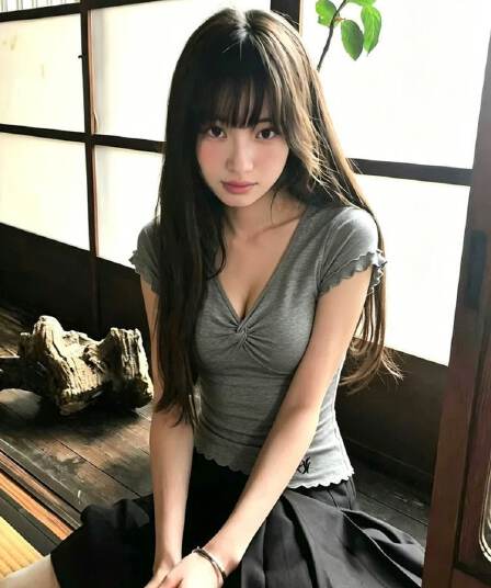사람들 면 모달 1 1 와 사고 방식 260 그램 회색 V넥 여름 출퇴근 비틀림 반팔 여성 핫걸 맨위