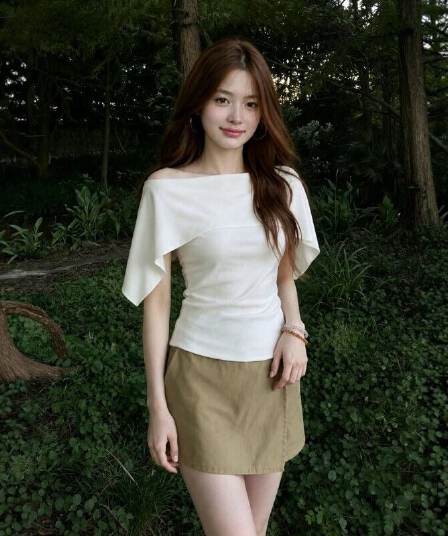 순면 2026 새로운 익스트림 제인 숄 보트넥 니트 스웨터 맨위 품격 망토 페이크 레이어드 반팔 티셔츠
