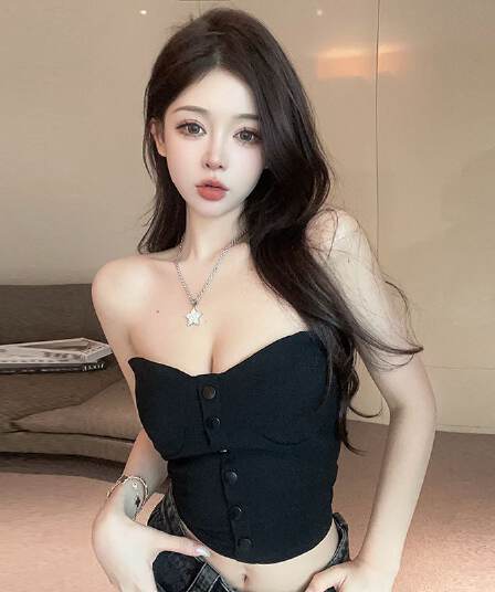 실사 흔들어서 톤 주간 고양이 품질 섹시함 포장 가슴 맨위 여성 보트넥 오프숄더 타이트 디스플레이 가슴 조끼