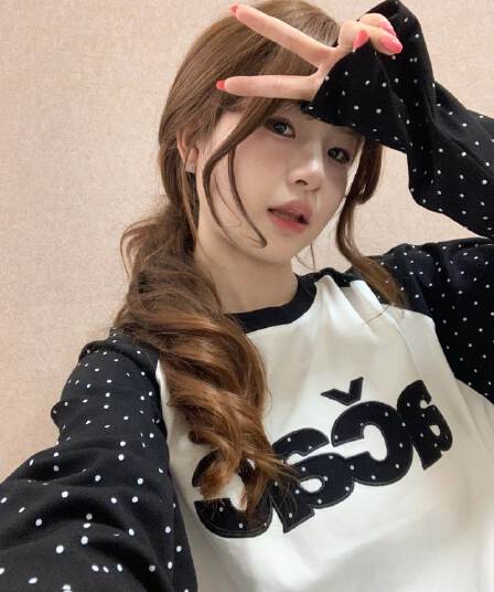 패치 자수 네리 가게 천 19 지점 220 그램 순면 긴팔 티셔츠 여성