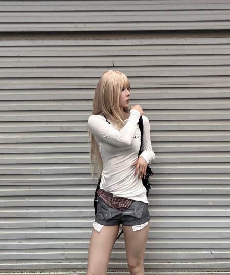 사람들 면 화이트 보트넥 긴팔 티셔츠 이른 가을 핫걸 여성 셔츠
