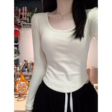 批发特价款 <b class='q'>大码</b>胖mm德绒U型领加绒长袖T恤女秋冬内搭<b class='q'>打底衫</b>上衣