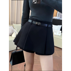 批发欧货高端定制灰色大码压褶裙裤女2025<b class='q'>秋</b>季新款高级气质减龄休闲裤