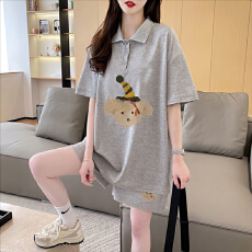 批发官图特价纯棉后包领21支200克2025夏季休闲运动短袖<b class='q'>T</b><b class='q'>恤</b>短裤女套装