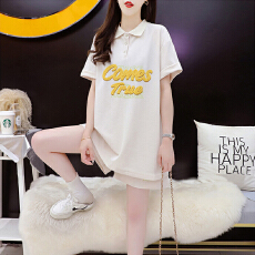 批发官图特价纯棉后包领21支200克2025夏季休闲运动短袖<b class='q'>T</b><b class='q'>恤</b>短裤女套装