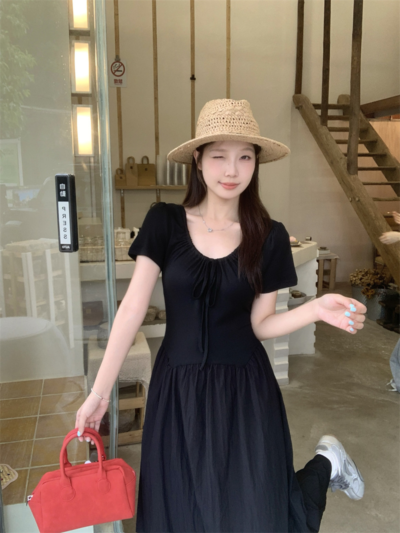 실사 지방 mm 디자인 센스 그는 벤 바람 가슴 스트랩 슬림해 보이는 표지 고기 드레스