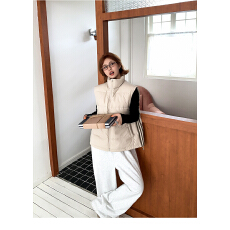 批发大码<b class='q'>女装</b>橘子树在哪儿立领马甲<b class='q'>外套</b>女加厚保暖外穿坎肩上衣官图