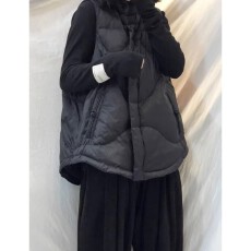 批发羽绒棉<b class='q'>马甲</b>女外穿大码胖妹妹秋冬季保暖时尚宽松外套无袖立领<b class='q'>马夹</b>