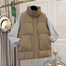 批发2025新款时尚背心<b class='q'>马甲</b>女款冬季外穿秋冬加厚短款<b class='q'>马夹</b><b class='q'>外套</b>实拍#