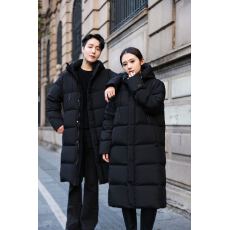 批发白鸭绒黑金<b class='q'>羽绒服</b>黑曜石长款保暖加厚2025秋冬新款情侣<b class='q'>男</b>女同款