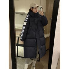 批发东大门2026冬季新款羽绒服女中长款百搭加厚保暖连帽白鸭绒外套潮