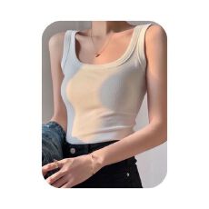 批发260克人棉 辣妹多巴胺性感纯欲风<b class='q'>吊带</b>背心女带胸垫修身<b class='q'>打底</b>上衣