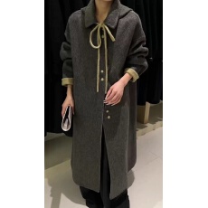 批发韩系双面羊绒大衣气质减龄温柔风中长款高级感氛围感羊毛呢外套