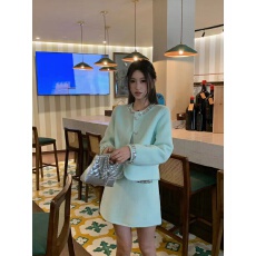 批发香榭千金双面羊毛呢大衣秋冬女高级感2025小香风黑色羊绒<b class='q'>套装</b>新款