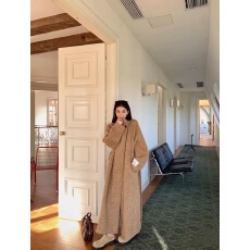 批发Echoone 缪斯之语 双面羊毛大衣女冬季韩系百搭<b class='q'>显瘦</b>呢子长款外套