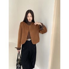批发温柔韩国小姐姐 26秋冬高及感羊毛双面双面羊毛大衣女 羊毛外套