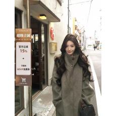 批发ICELOLLY【冬日开场白】短款羊毛双面呢大衣女秋冬千金感毛呢外套