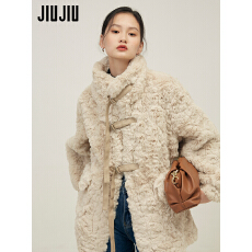 批发JIUJIU仿兔毛羊羔绒外套女设计感小众冬装2026新款加厚<b class='q'>皮毛</b><b class='q'>一体</b>