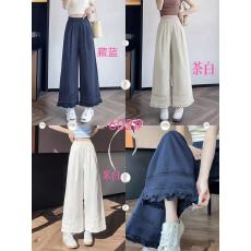 批发小香风镂空阔腿裤