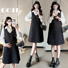 批发2026春季新款孕妈高级不显怀<b class='q'>连衣裙</b>上班族职业<b class='q'>孕妇</b><b class='q'>大码</b>套装