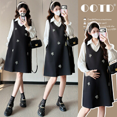 批发2026春季新款孕妈高级不显怀<b class='q'>连衣裙</b>上班族职业<b class='q'>孕妇</b><b class='q'>大码</b>套装