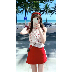 批发不规则荷叶背心<b class='q'>上衣</b>女