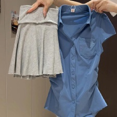 批发收腰衬衫上衣女