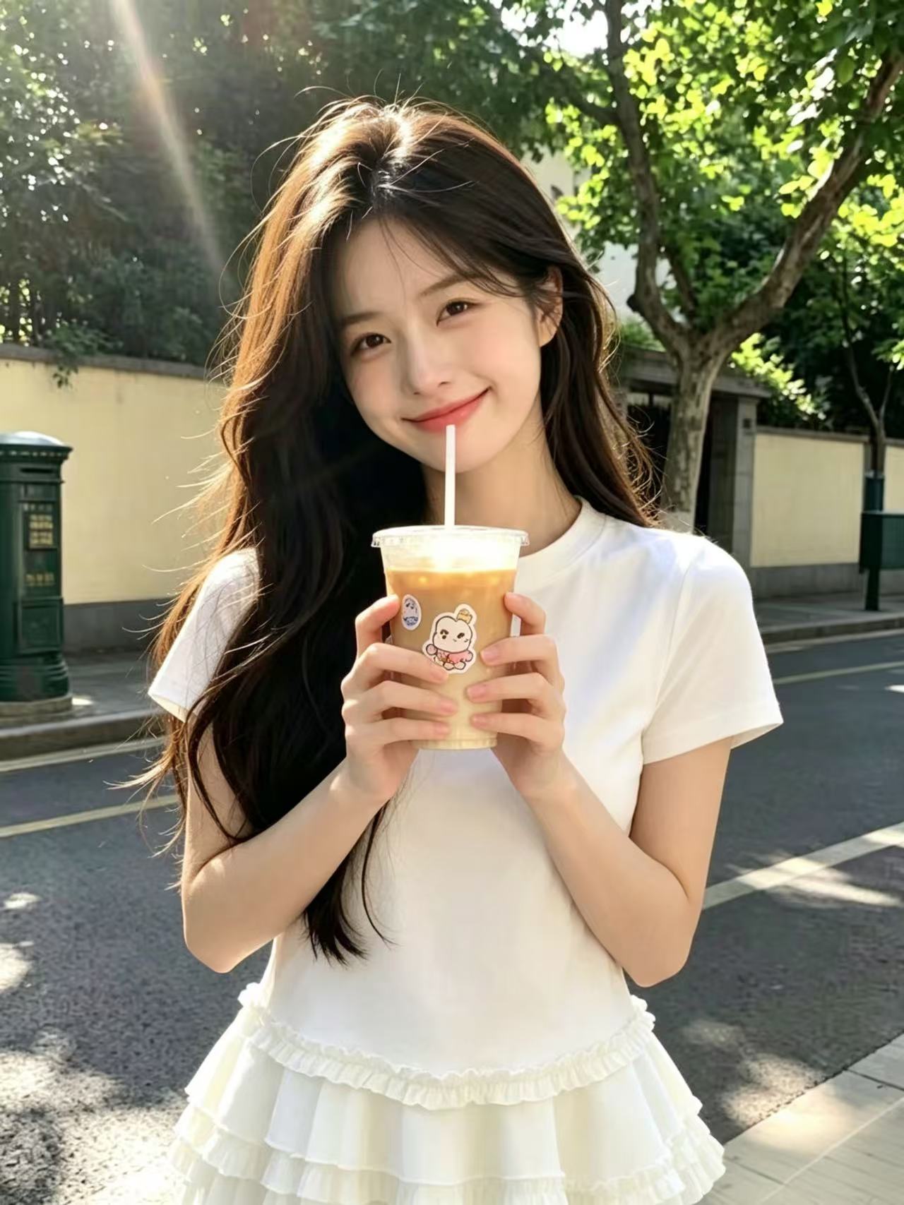 프릴 치마 맨위 여성