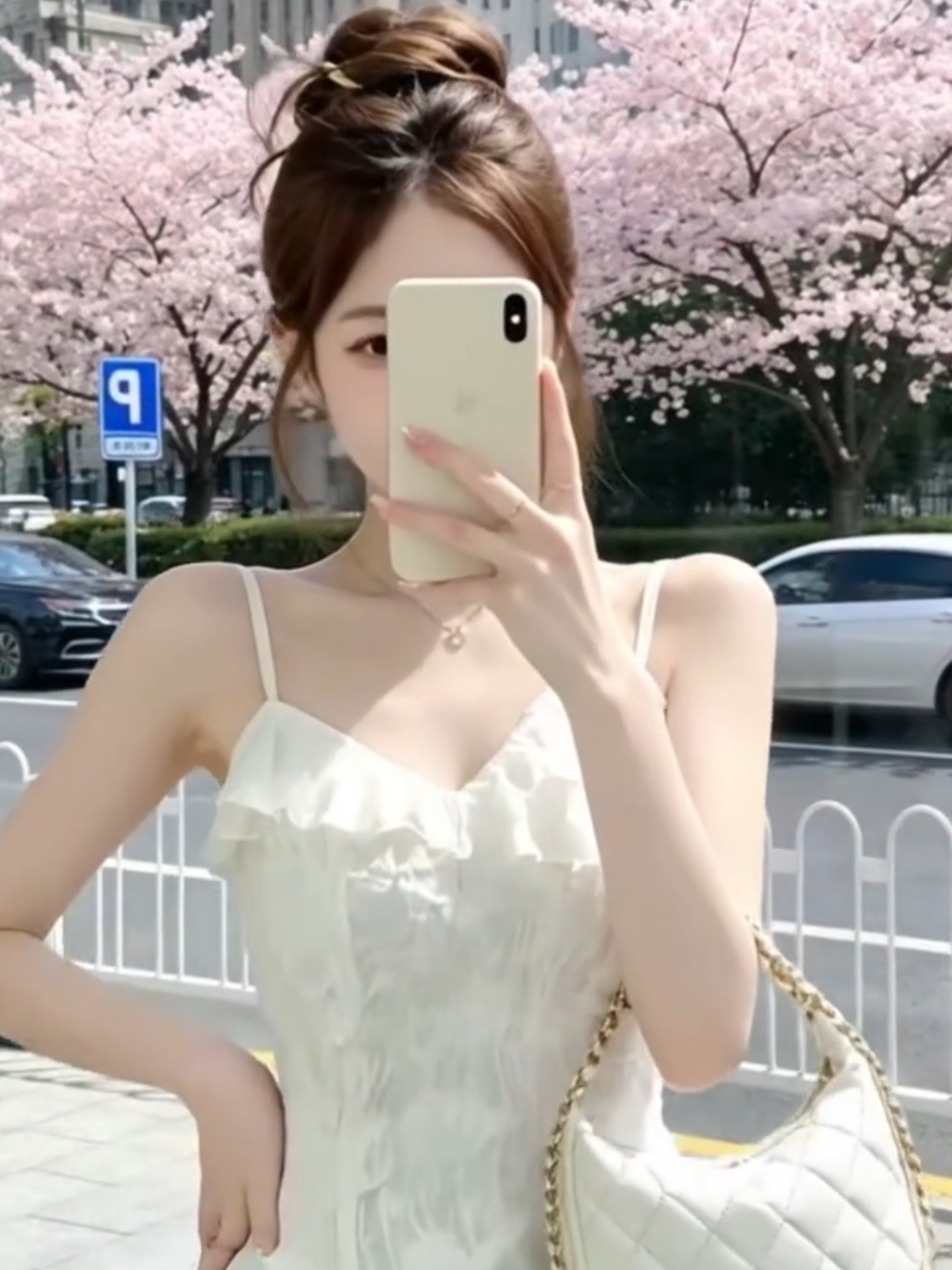 불규칙 조끼 슬립 맨위 여성